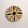 Beige With Black Stripe Handwoven Wall Baskets Lifestyle