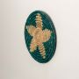 Florish Green Decorative Hanging Wall Basket