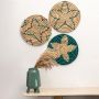 Florish Green Decorative Hanging Wall Basket Lifestyle
