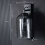 European Style Black Double Glass Illumination Wall Sconce