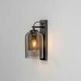 European Style Black Double Glass Illumination Wall Sconce