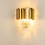 Cascade Gold Crystal Glass Wall Light