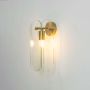 Glorious Gold Metal   Glass Wall Sconce Lifestyle