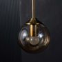 Retro Style Glass Ball Metal Wall Light
