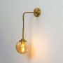 Retro Style Glass Ball Metal Wall Light