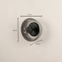 Oklak Black & Smoky Wall Light