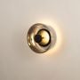 Oklak Black & Smoky Wall Light