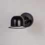 Mini Domed Metal Wall Lamp - Black