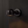 Mini Domed Metal Wall Lamp - Black