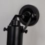 Cylinder Metallic Wall Sconce - Black