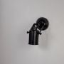 Cylinder Metallic Wall Sconce - Black