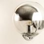 Space Ball Wall Lamp Silver Closeup