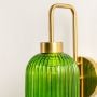 Ozaia Ribbed Glass Wall Light - Green