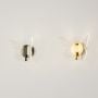 butterfly led wall lamp gold grouped light on white background