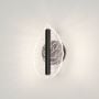 lefe acrylic led wall light black light on white background