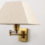 Classy Swivel 2 Arm Antique Bedside Wall Light Closeup