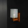 Polo Wooden Single Wall Lamp Sconce