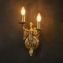Mermaid cast brass wall sconce