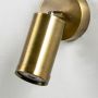 Antique Brass Finished Cylindrical Contemporary Spot Light Closeup