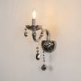 palais 1 light wall sconce chrome light on white background