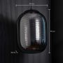 American Style Water Ripple Glass Hanging Light