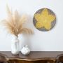 Basel Handwoven Sabai Grass Hanging Wall Basket Large - Yellow Lifestyle