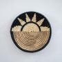 Blazing Sun Handwoven Sabai Grass Hanging Wall Basket - Black