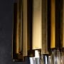 Cascade Gold Crystal Glass Wall Light