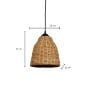 Conical Bamboo Hanging Lamp