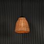 Conical Bamboo Hanging Lamp