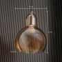 Contemporary Creative Single Head Glass Pendant Lamp