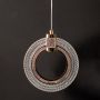 Crystal Rose Gold Wall Light Closeup