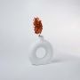 Ceramic Donut Vase White - Medium Lifestyle