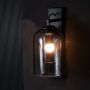 European Style Black Double Glass Illumination Wall Sconce