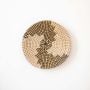 Evita Handwoven Sabai Grass Hanging Wall Basket - White & Black