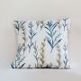 Fern Designer Multicolored Embroidered Cotton Cushion Cover