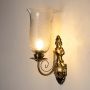 Hurricane Pineapple Vintage Style Brass Wall light