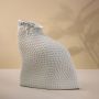 Nordic White Ceramic Vase Art Decor - Large