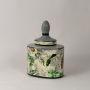 Leaf Pattern with Lid Jar - Small Side Angle