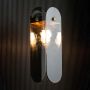 Minimalist Arch Grey Glass Pendant Light