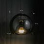 Modern Hanging Pendant Light - Black