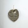 Multipurpose Handwoven Heart Shape Fan - Black