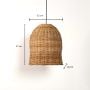 Natural Bamboo Bell Pendant Lamp