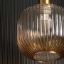 Nordic Style Ribbed Glass Pendant Light