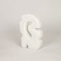 orra abstract ceramic sculpture - white white background