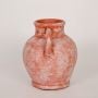 crackled terracotta vase small white background 1
