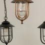 Lima Gold Outdoor Hanging Light - Large