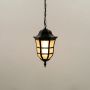 Victorian Era Outdoor Hanging Lamp Black light on white background