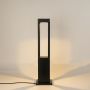 Rectangular Column Outdoor Pole Light On White Background