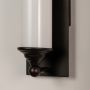 Colonial Majesty Brown Wall Lamp closeup
